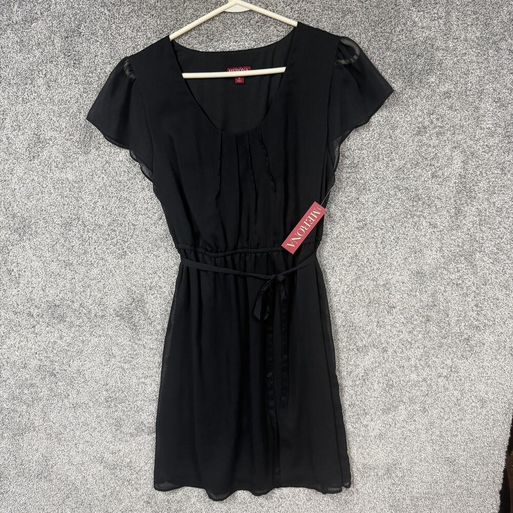Merona Dress M Chiffon Classic Feminine Romantic Cottagecore Balletcore Coquette